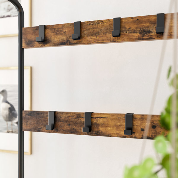 Mistana™ Odysseus 28.3'' Wide Hall Tree with Bench and Shoe Storage & Reviews Wayfair